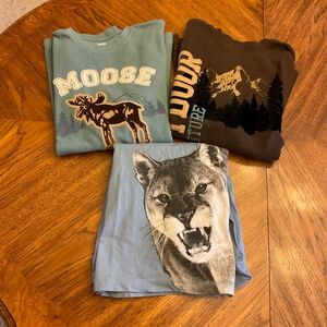 GYMBOREE boys long sleeve shirts featuring outdoors